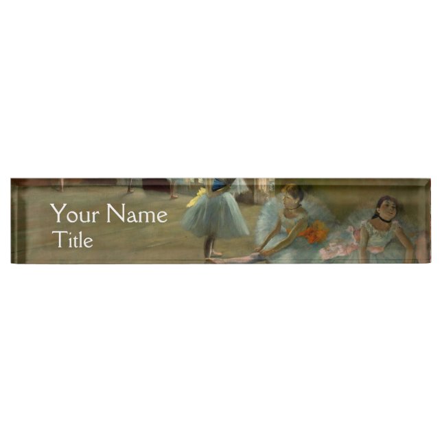 SCHOOL OF DANCE /BALLERINA  BALLET DANCERS NAMEPLATE (Front)