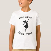 School of Dance Dancer Silhouette Customisable