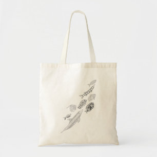 School Of Fish Adult Colouring Tote Bag
