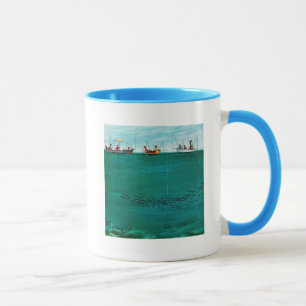School of Fish Among Lines by Thornton Utz Mug