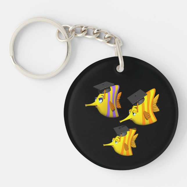 School Of Fish Key Ring (Front)