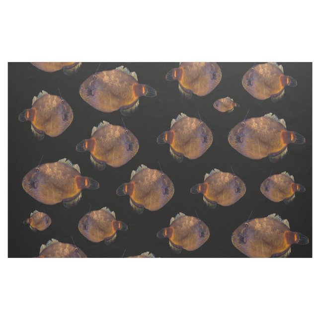 School Of Leatherjacket Fish, Cotton Material Fabric (Yard)