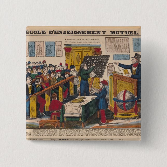 School of Mutual Education 15 Cm Square Badge (Front)