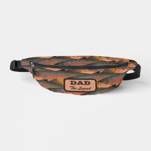 School of Rainbow Trout Pattern Dad the Legend Bum Bags