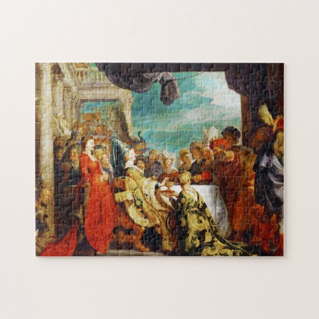 School of Rubens - Alboin and Rosamunde Peter Paul Jigsaw Puzzle (Horizontal)