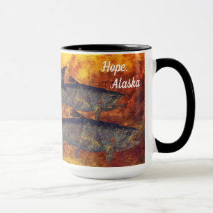 School Of Salmon, Hope - 15 oz. Combo Mug