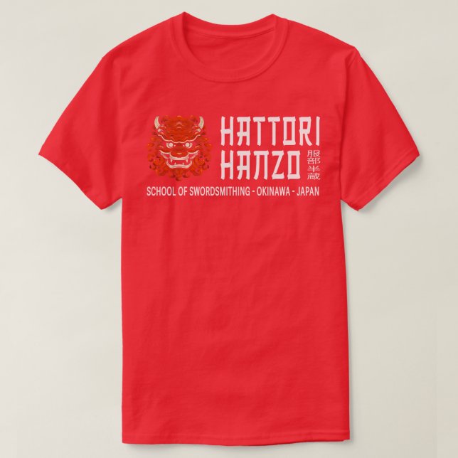 School Of Swordsmithing Hattori Hanzo T-Shirt (Design Front)