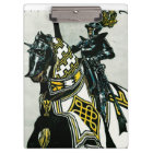 School/Office clipboard with Knight On Horseback