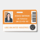 School or Business Photo ID Orange Badge