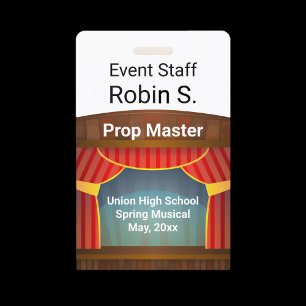 School or Community Musical ID Badge