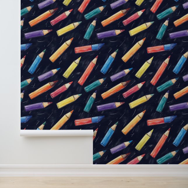 School Or Kindergarten Wall Decor Colourful Pencil (Application)