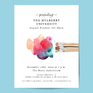 School or Studio Art Show Promotional Flyer