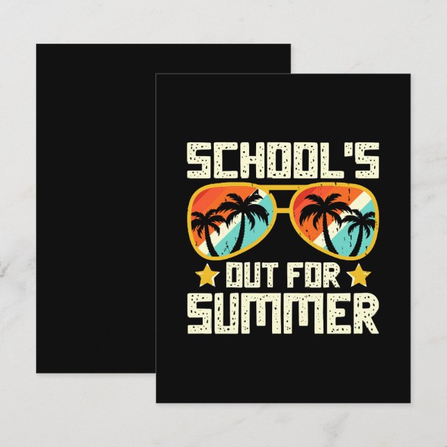 School Out For Summer Enclosure Card (Front/Back)