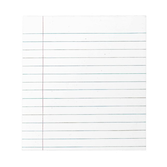 School paper notepad (Front)
