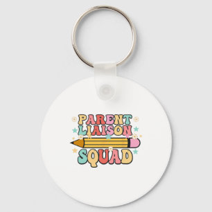 School Parent Liaison Squad Retro Back To School  Key Ring