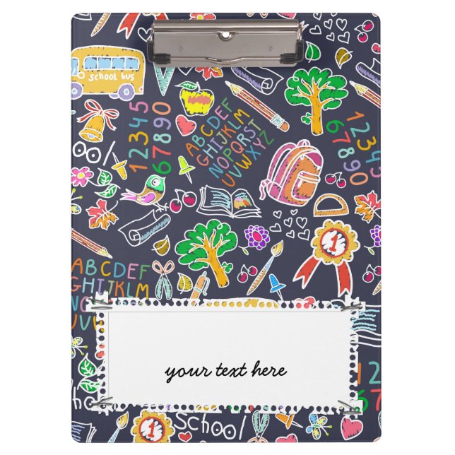 School pattern clipboard (Front)