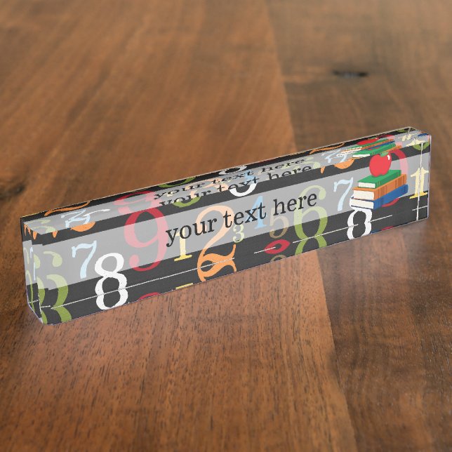 School pattern nameplate (Side)