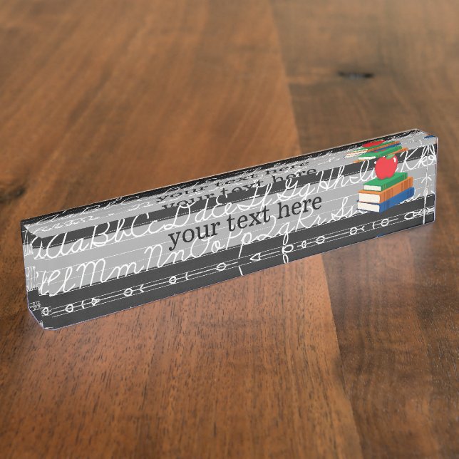 School pattern nameplate (Side)