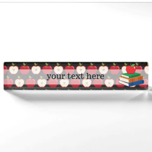 School pattern nameplate
