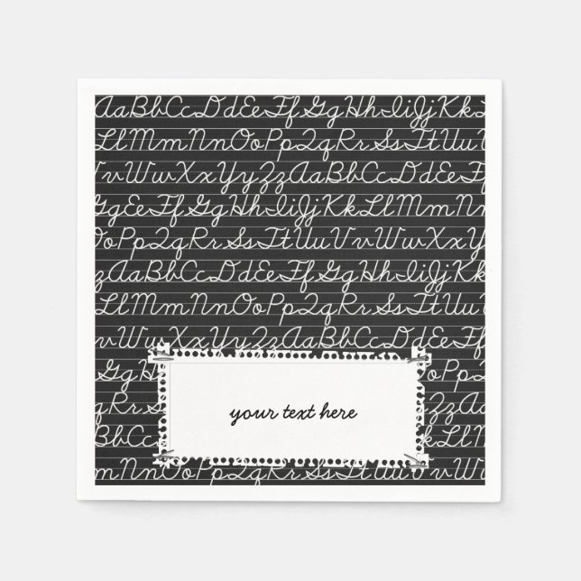 School pattern napkin (Front)