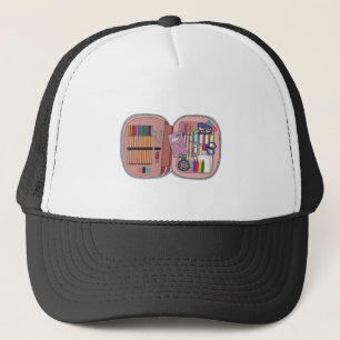 School Pencil Case Trucker Hat
