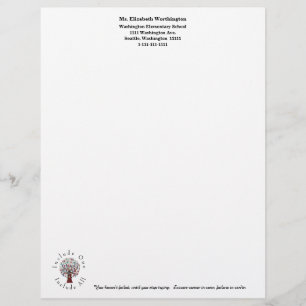 School Personnel Personalised Custom Letterhead
