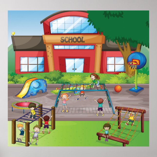 School Playground Poster (Front)