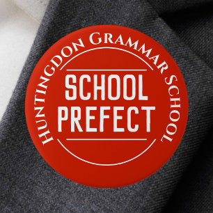 School Prefect Badge Button