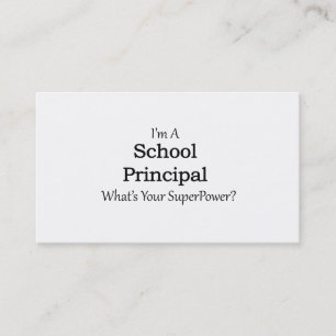 School Principal Business Card