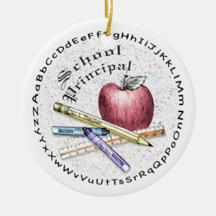 School Principal Ceramic Ornament