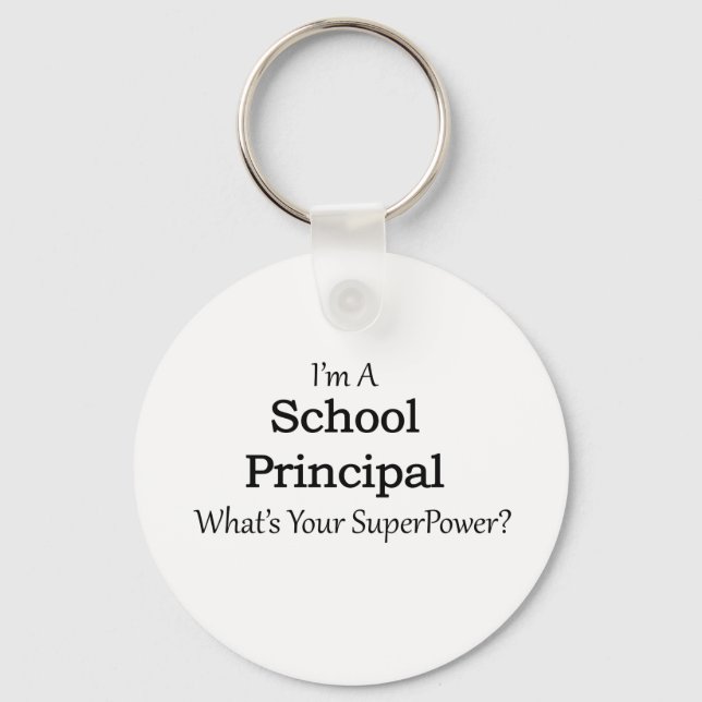 School Principal Key Ring (Front)