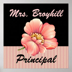 School - Principal - Teacher Welcome - SRF Poster