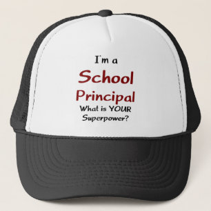 School principal trucker hat