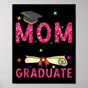 School Proud Mum Of A 2025 Graduate Kids Poster