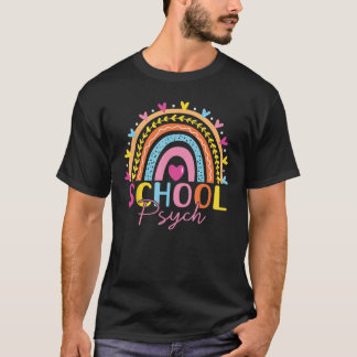 School Psych teacher School Psychologist boho rain T-Shirt