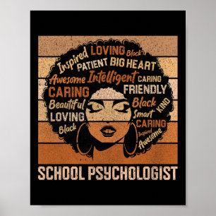 School Psychologist African American Black History Poster