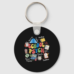 School Psychologist Appreciation Mental Health Awa Key Ring