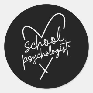 School Psychologist Byck To School Mental Health P Classic Round Sticker