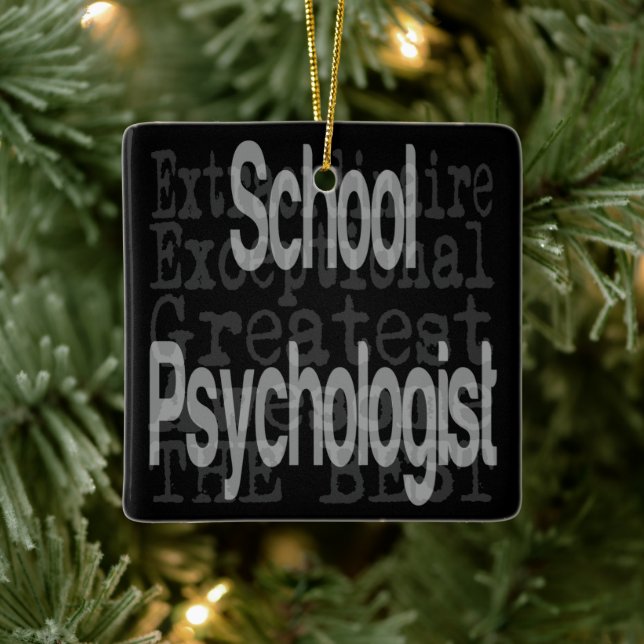 School Psychologist Extraordinaire Ceramic Ornament (Tree)