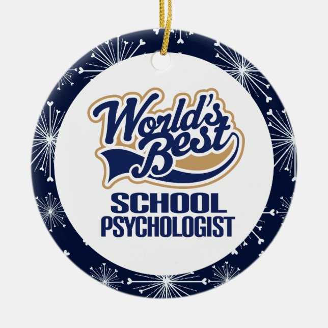 School Psychologist Gift Ornament (Front)