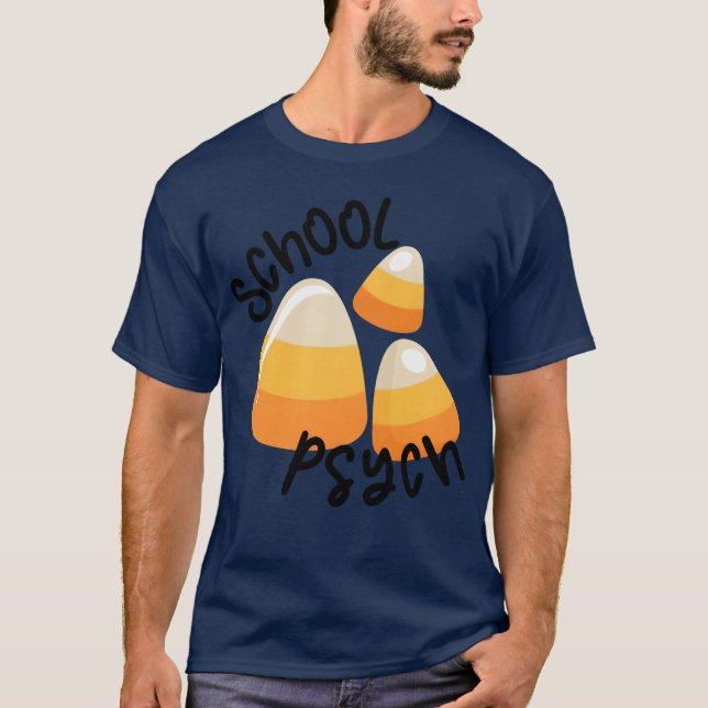 School Psychologist Halloween retro T-Shirt (Front)