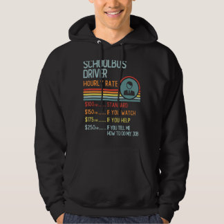 School Psychologist Hourly Rate T-Shirt Retro Job  Hoodie