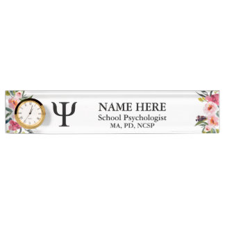 School Psychologist Nameplate