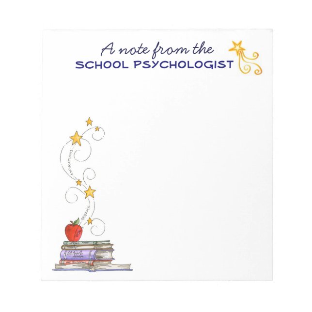 School Psychologist Notepad (Front)