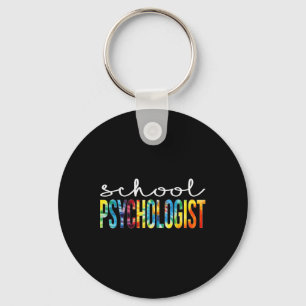 School Psychologist Tie Dye Appreciation Day Byck Key Ring