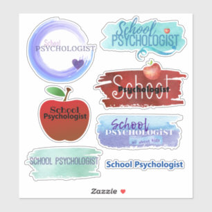 School Psychologist's Contour Sticker Collection
