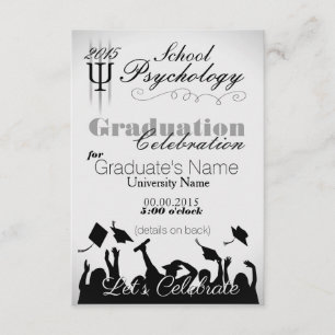 School Psychology Graduate Party Invitation