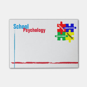 School Psychology Puzzle Post-it Notes