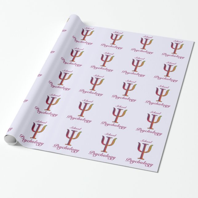 School Psychology Wrapping Paper (Unrolled)