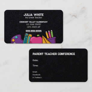 School PTA Meeting Business Card